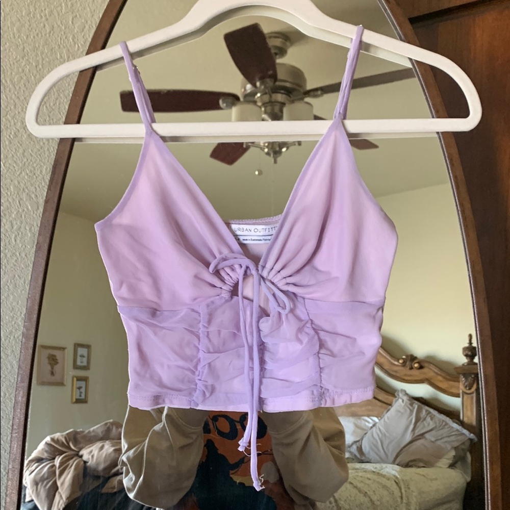 Urban Outfitters Lilac Ruched Women's Crop Top